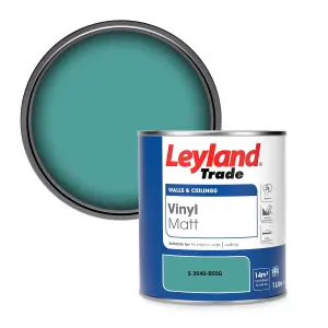 Leyland Trade Vinyl Matt Walls & Ceilings Emulsion Paint (S 3040-B50G) 1L