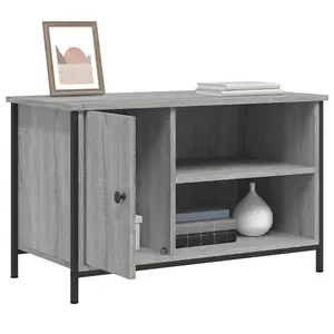 Berkfield TV Cabinet Grey Sonoma 80x40x50 cm Engineered Wood