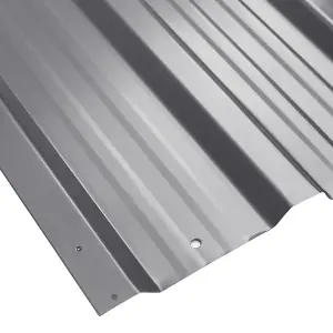 Grey Set of 6 Steel Corrugated Panels for Roofing, Carports, Tool Sheds, Wall Cladding