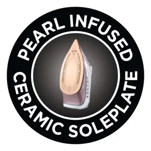 Russell Hobbs 23972 Pearl Glide Steam Iron with Pearl Infused Ceramic Soleplate