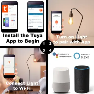 Tuya GU10 5.5 Watts WiFi LED Smart Bulb, RGB CCT 2700K-6500K, Dimmable