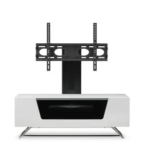 Chromium TV-Stand White + Bracket