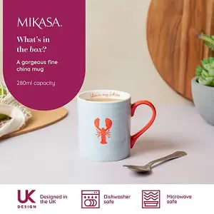 Mikasa Lobster 280ml Straight-Sided Mug