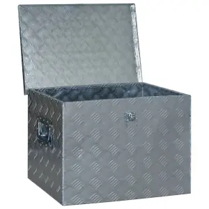 Berkfield Aluminium Box 610x430x455 mm Silver