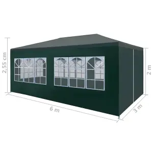 Berkfield Party Tent 3x6 m Green