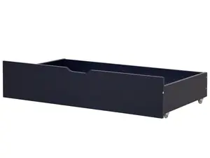 Set of 2 Bed Storage Drawers Dark Navy Blue RUMILLY