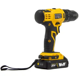 20v Combi Drill Driver Wolf Cordless with Battery & Charger