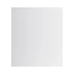 GoodHome Garcinia Integrated handle Gloss light grey Appliance Cabinet door (W)600mm (H)687mm (T)19mm