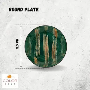 Wilmax Colourboom 18cm Round Plate 18 Cm (Set of 6) Green