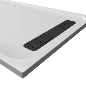 Lila Black Shower Tray Waste - 760mm