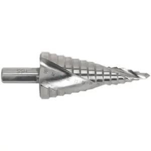 HSS 4341 Spiral Flute Step Drill Bit for Precision Drilling 4mm to 30mm Sizes