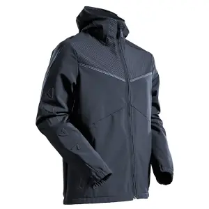 Mascot Customized Softshell Jacket with Hood (Dark Navy)  (X Large)