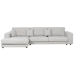 Corner Sofa LOFOTEN Light Grey Fabric Right Hand