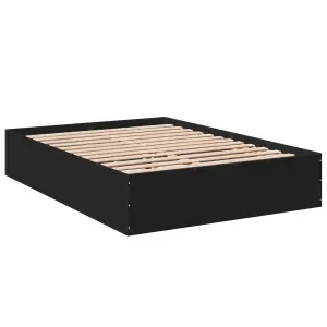 Berkfield Bed Frame without Mattress Black 120x200 cm