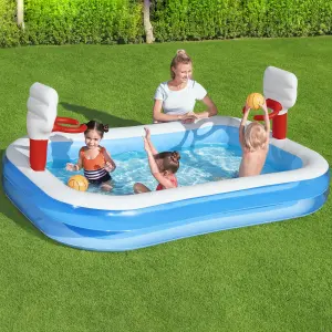 Bestway Plain PVC Family fun pool (W) 1.68m x (L) 2.51m