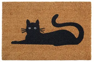 Maison by Premier Filta Black Cat Doormat