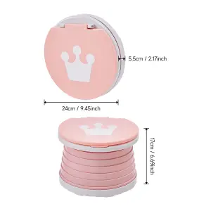 Pink Travel Portable Toilet Car Foldable Potty Seat for Children