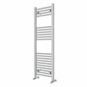 Right Radiators 1200x400 mm Straight Heated Towel Rail Radiator Bathroom Ladder Warmer Chrome