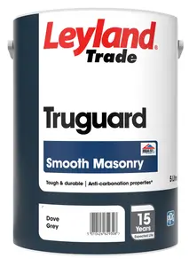 Leyland Trade Smooth Truguard Masonry Paint Dove Grey - 5L