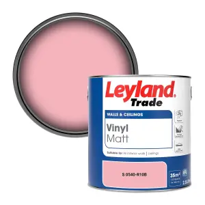 Leyland Trade Vinyl Matt Walls & Ceilings Emulsion Paint (S 0540-R10B) 2.5L