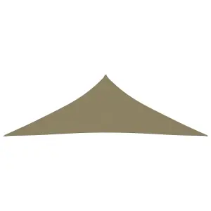 Berkfield Sunshade Sail Oxford Fabric Triangular 3x3x4.24 m Beige