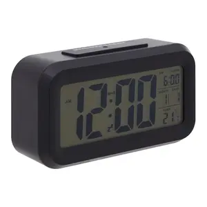 Digital Electric Alarm Tabletop Clock Black