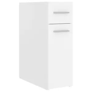 Berkfield Apothecary Cabinet White 20x45.5x60 cm Engineered Wood