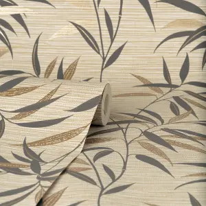 Crown Fusion Leaf Natural Wallpaper M1772