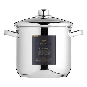 MasterClass Stainless Steel Stockpot, 8.5 L