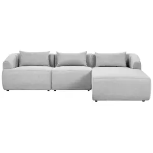 Corner Sofa SVANSELE Grey Fabric Left Hand