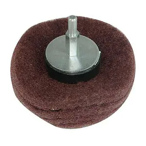 100mm Sanding Mop 240 Grit Dome 6mm Arbor Cleaning Buffer Power Tool Accessory