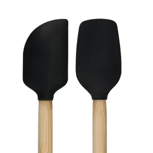 2 Piece Bamboo Spatula Set