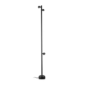 Luminosa Brot Integrated LED Floor Lamp Multi Arm Black, 2700K