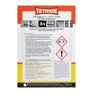 Tetrion All Purpose Ready Mixed Filler Wood Stone Concrete Bricks Metal 1.5kg x6