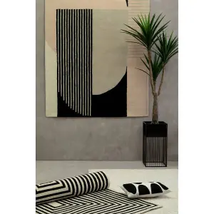 Bosie By Premier Milana Small Black and White Rug