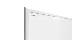 ALLboards Whiteboard dry erase magnetic surface, white wooden frame 90x60 cm