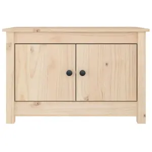 Berkfield Shoe Cabinet 70x38x45.5 cm Solid Wood Pine