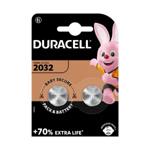 Duracell CR2032 Batteries, Pack of 2