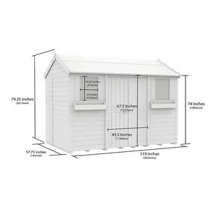 DIY Sheds 5x10 Apex Summer Shed