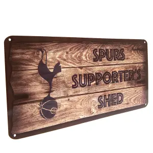 Tottenham Hotspur FC Supporters Shed Plaque Brown (One Size)