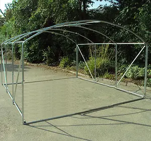 4m x 3.5m + Ground Anchor Kit (13' x 11.5' approx) Pro Max White Poly Tunnel