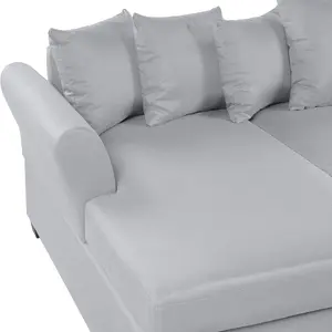 Right-Hand Corner Sofa VIKNA Light Grey Fabric Right Hand