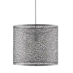 Lighting Collection Adelaide Chrome Cylinder Pendant