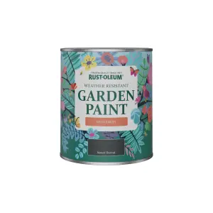 Rust-Oleum Natural Charcoal (Black) Satin Garden Paint 750ml