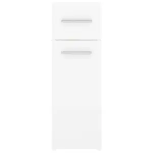 Berkfield Apothecary Cabinet White 20x45.5x60 cm Engineered Wood