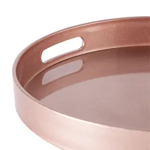 Argon Tableware Plastic Tray (Set of 3) Rose Gold