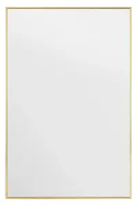 MirrorOutlet Artus - Gold Aluminium Edged Wall Mirror 47" X 31" (120 CM X 80 CM)