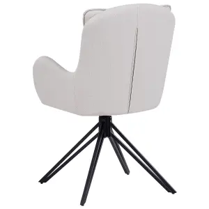 Set of 2 Chairs AVELAR Light Beige