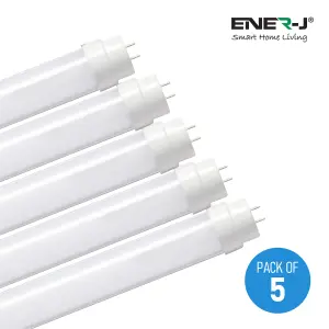 9W LED Tubelight, T8 LED Nano Plastic Tube 60cms 9W 4000K (Pack of 5)