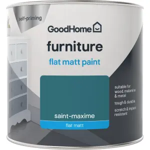 GoodHome Renovation Sainte-Maxime Flat matt Multi-room Furniture paint, 500ml